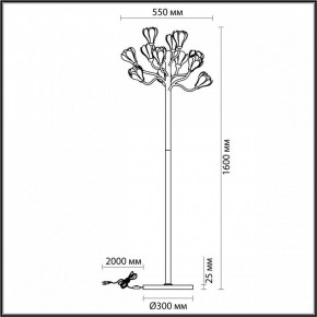 Торшер Odeon Light Gardi 5090/12F в Озерске - ozersk.ok-mebel.com | фото 5