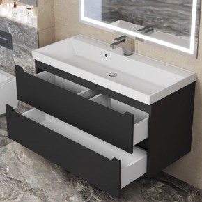 Тумба под раковину Uperwood Tanos 100 см, подвесная, черная матовая в Озерске - ozersk.ok-mebel.com | фото 10