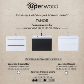 Тумба под раковину Uperwood Tanos 70 см, подвесная, черная матовая в Озерске - ozersk.ok-mebel.com | фото 11