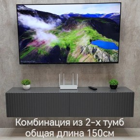 Тумба подвесная под ТВ LINES MTV1-MA 750 Темно-серый (Графит-M 10.1.25) в Озерске - ozersk.ok-mebel.com | фото 10