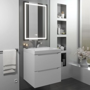 Тумба с раковиной Uperwood Tanos 50 см, подвесная, белая матовая в Озерске - ozersk.ok-mebel.com | фото