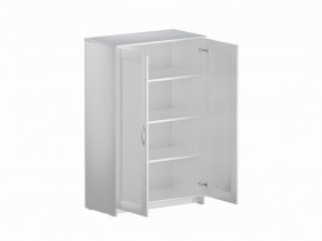 Тумба СИРИУС двухдверная высокая, цвет белый в Озерске - ozersk.ok-mebel.com | фото 3