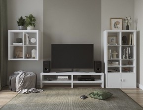 ТВ-тумба Энкель ТВ16, тамбурат, цвет белый в Озерске - ozersk.ok-mebel.com | фото 4