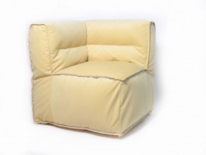 Угловое модульное бескаркасное кресло Комфорт (Желтый велюр) в Озерске - ozersk.ok-mebel.com | фото