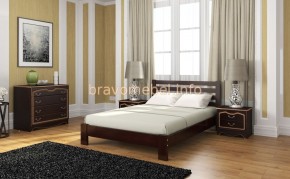 ВЕРОНИКА Кровать из массива 1600 в Озерске - ozersk.ok-mebel.com | фото 5
