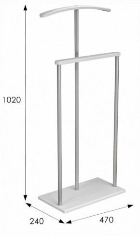 Вешалка для костюма Дэви 1 в Озерске - ozersk.ok-mebel.com | фото 6