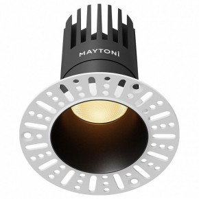 Встраиваемый светильник Maytoni Dip DL122-15W-2.7K-TRS-B в Озерске - ozersk.ok-mebel.com | фото