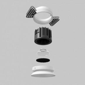 Встраиваемый светильник Maytoni Round DL058-12W2.7K-TRS-W в Озерске - ozersk.ok-mebel.com | фото 5