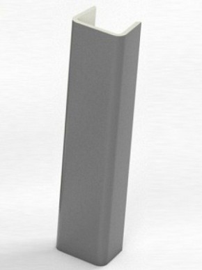 Торцевая заглушка  для цоколя h100 мм (Алюминий, Белый, Черный, Сонома) в Озерске - ozersk.ok-mebel.com | фото 1