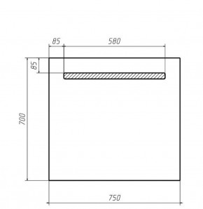 Зеркало Good Light 75 с подсветкой Домино (GL7007Z) в Озерске - ozersk.ok-mebel.com | фото 2