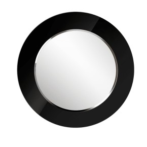 Зеркало круглое черный (РМ/02) в Озерске - ozersk.ok-mebel.com | фото 1